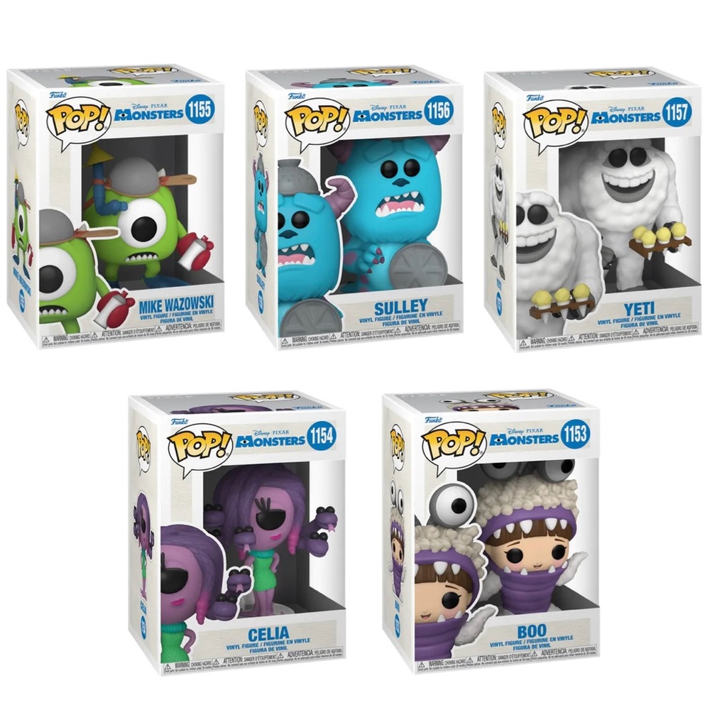 Funko pop 20th anniversary monsters Inc. full set